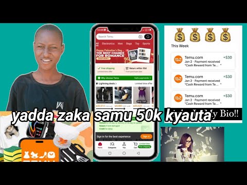 temu yadda zaka samu 50k cikin sauki da yaren hausa a cikin temu application