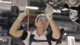 Comau MATE exoskeleton for FCA LATAM