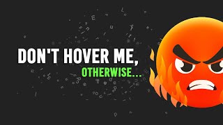 Don't hover me, otherwise... Anime.js Animation Effect