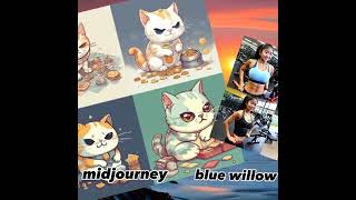 midjourney vs bluewillow #midjourney #art #bluewillow