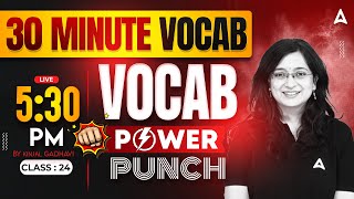The Vocab Show | Class 24 | Bank Exams Vocab, Grammar, Reading, Pronunciation | Kinjal Ma'am