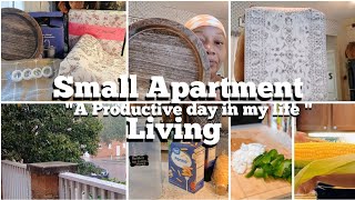 SMALL APARTMENT LIVING|A PRODUCTIVE DAY IN MY LIFE| HOME EDITION| ROUTINE OF A SAHM|COZY HOME