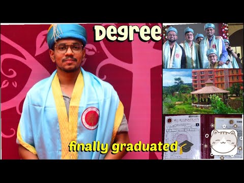 Finally graduated🎓 // #srisriuniversity