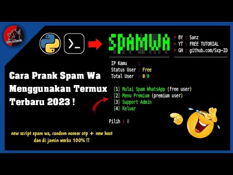 FREE TUTORIAL - Cara Jahili Teman Dengan Aplikasi Termux | Spam WhatsApp Menggunakan Termux Terbaru!