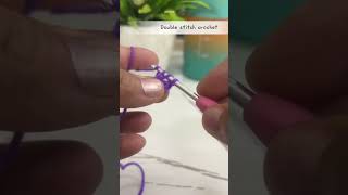Crochet for beginners @Double stitch #crochet #letslearn #knitting