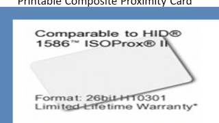 HID® ProxCard® Formats By Cardsandkeyfobs
