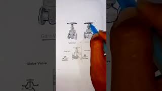 Gate Valve & Globe Valve // How to know is it a __ Valve #piping #valve #engineer #engineering