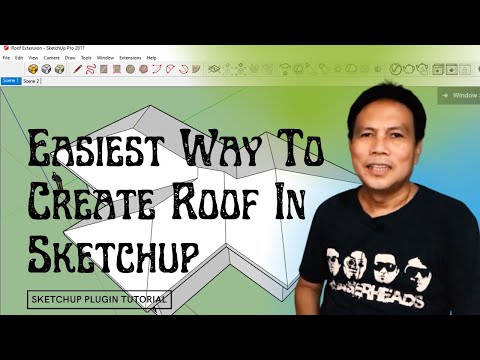 Sketchup Tutorial : How To Use The Roof Plugin From Sketchucation