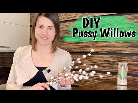 Easter craft idea to make Pussy willows. Easy Easter DIY for kids