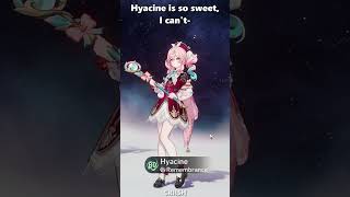 Hyacine is so sweet🥰 #hyacine #hsr #honkaistarrail #amphoreus #hsrcreators