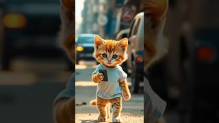poor cat was mocked and worked hard to earn money to buy a new phone🔥🔥🥺🥺🥺#cat#sadcat#storycat