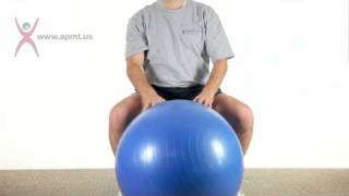 Seated QL Stretch with Theraball (www.apmt.us)