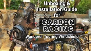 Carbon Racing Windshield unboxing and Installation | Best Windshield