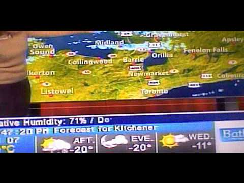 theweathernetwork 1/07/2014 coldest day in years (NO AUDIO)