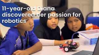 11-year-old Diana discovered her passion for robotics at the Tech4All Program