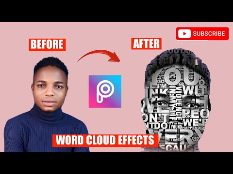 How to design with word cloud effects, PicsArt tutorial