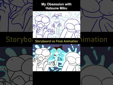 Storyboard vs Animation: Hatsune Miku (shot 23)