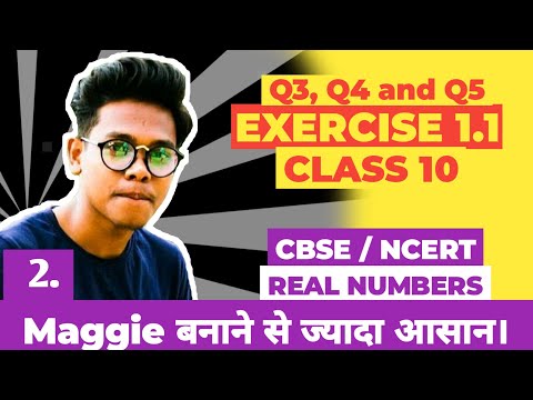 exercise 1.1 question 3, 4 and 5 class 10 | real numbers
