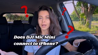 Can the DJI Mic Mini connect to iPhone without the receiver? (Unpacking DJI Mic Mini)