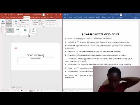 Common PowerPoint terminologies