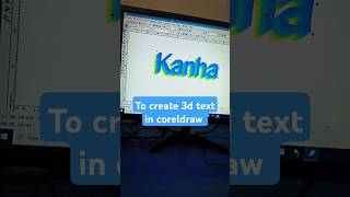 💯💫3d text design in coreldraw 12#shortsfeed #shortsviral #trending #trendingshorts