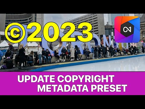 Don't Forget to Update Your Copyright Preset