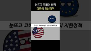 눈뜨고 코베여 버린 미국의 지원정책