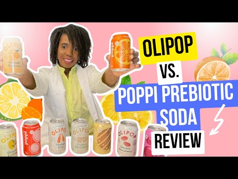 OLIPOP VS. POPPI PREBIOTIC DRINK TASTE REVIEW #olipop #poppi