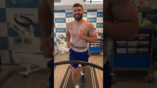👀 #Aguero having medical exams ahead of his presentation in Barcelona!