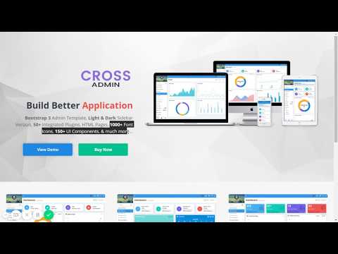 Cross - Admin Dashboard Templates