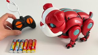 Unboxing Electric Robot Dog, RC Mini Car, Magnetic Induction Hamburger Car, RC Drift Racing Car