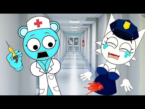 😱Oh no! WENDA POLICE IS GIVING BIRTH 👶?! DOCTOR SKY HELP! (Real Life Sprunki)