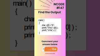 NCODE #144 | Find the Output | Comment your Answer Below | #coding #ncodeseries #ncode #coding #code