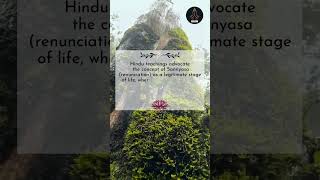 Concept Of Sannyasa Renunciation #relaxing #hinduism #shorts #wisdom