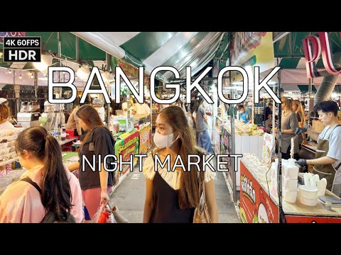 🇹🇭 MUST-SEE Bangkok Night Market 🇹🇭 Crazy Street Food Tour 2025 | 4K HDR