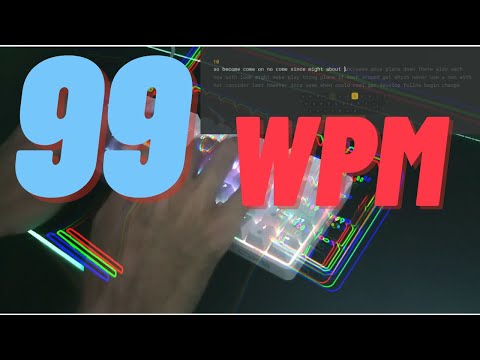 99 WPM Typing – New Angle! Satisfying ASMR Keystrokes ⌨️🎧