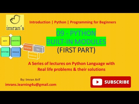 Python Tutorial for Beginners 9 | Python Built-in Modules