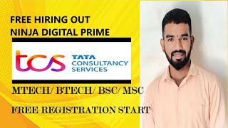 TCS Free Hiring 2025 | Ninja, Digital, Prime Roles Through CodeVita