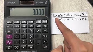How to Find Out Unit Cost on Simple Calculator