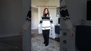 Outfit For Work With Boot's | Shanzay Fashion World #styleblog #fashion #trendy #winter