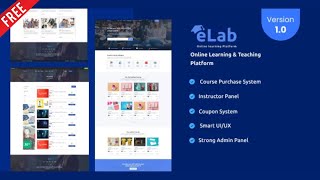 eLab Learning And Teaching Platform | how to make eLab website | Learning website script download