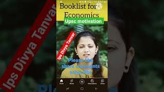 Booklist and Resources  for economics for UPSC CSE | Divya tanwar ( AIR 438)| #heavenlbsnaa