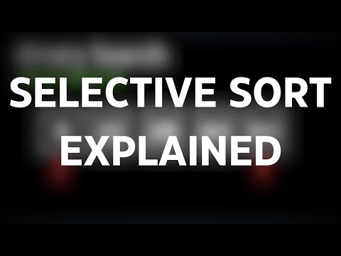 Selective Sort Explained