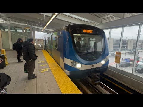 Canada Line train arriving at YVR Station