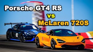 In the Crosshairs: Porsche GT4 RS Sets Its Sights on McLaren 720S
