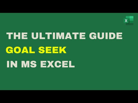 Goal Seek in MS Excel - The ULTIMATE GUIDE for Sensitivity Analysis