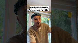 Hospitality worker at a 9 to 5 job #comedy #hospitality #funny #work #chef