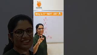 "Why is 5⁻² NOT -25? 🤯 | Exponents Made Easy!" #mathshorts #mathedge #vedicmaths