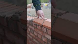 plinth brick satisfying 🧱😁 #bricklayer #bricklaying #brickwork #brick #newbuild #diy #builder