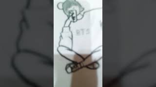 BTS GIRL DRAWING #bts #btsdrawing #ipurpleyou
